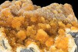 Intense Orange Calcite Crystal Cluster - Poland #94123-2